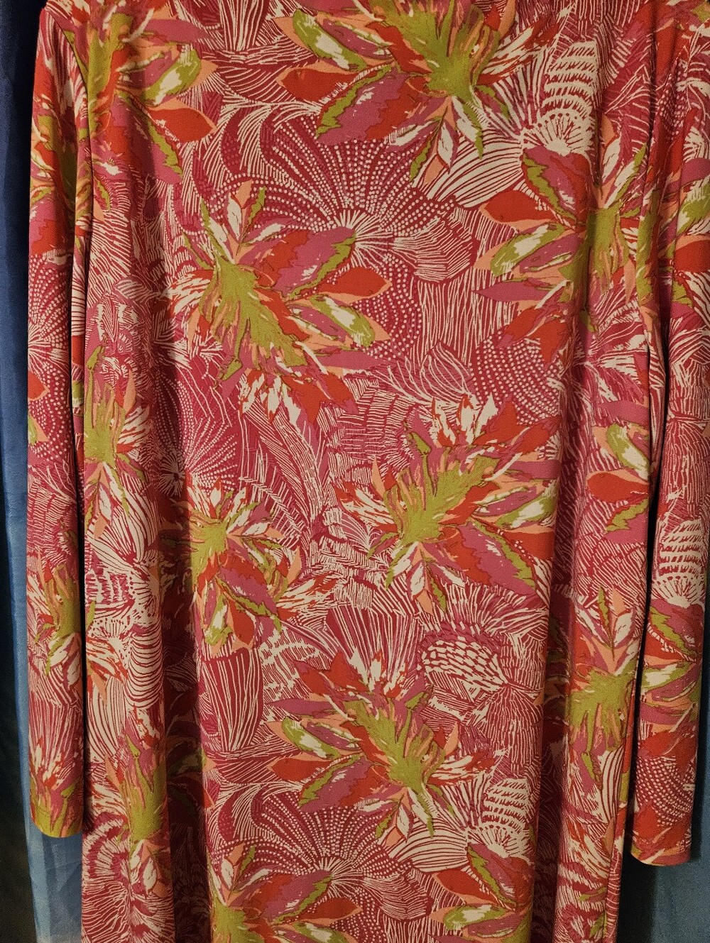 Pappagello Pink Floral Scoop Neck Dress - Picture 4 of 6